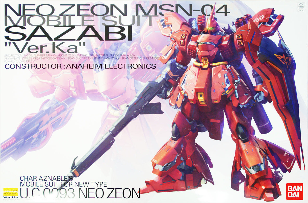MG 1/100 MSN-04 Sazabi Ver.Ka Gundam
