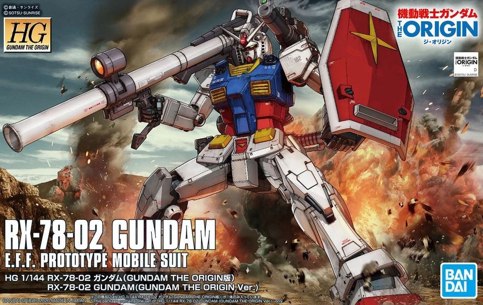 HG 1/144 RX-78-02 (Gundam Origin Ver.) Gundam