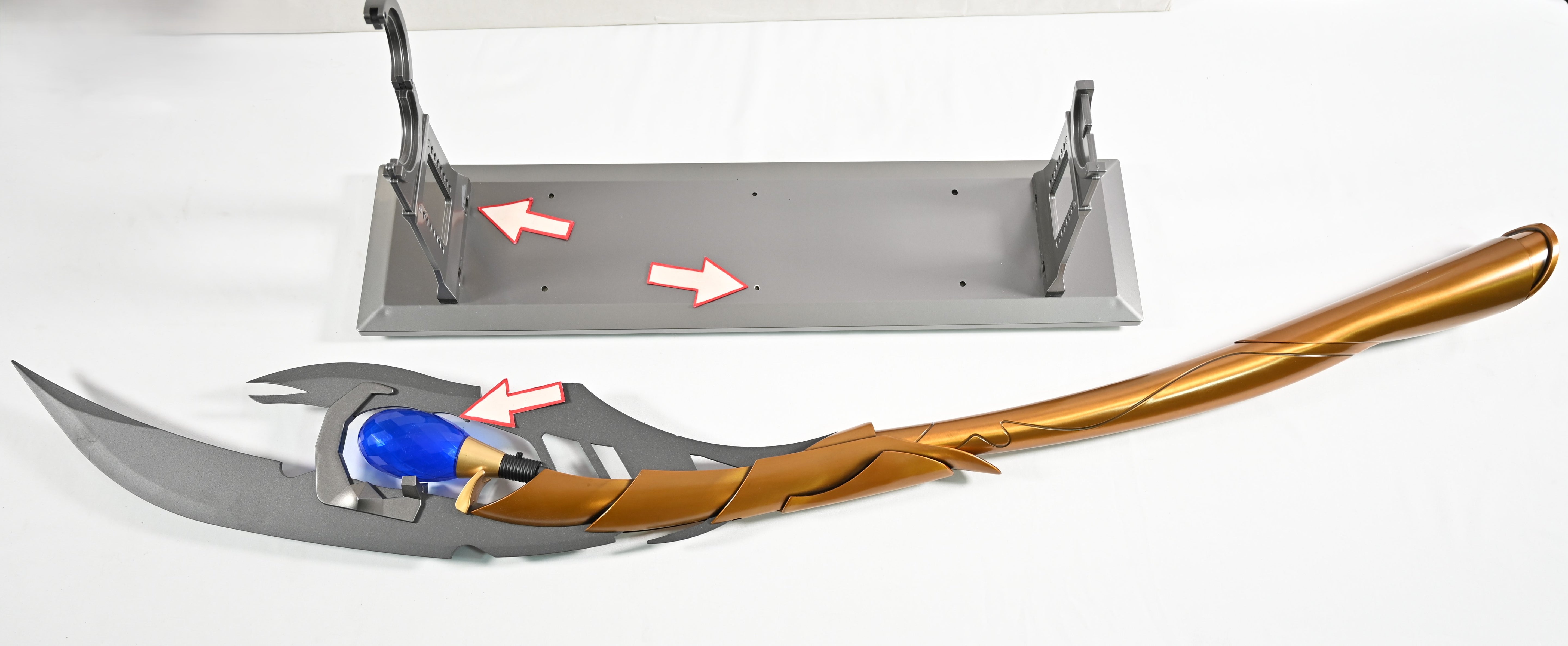 Cetro Chitauri - soporte y cetro rayados