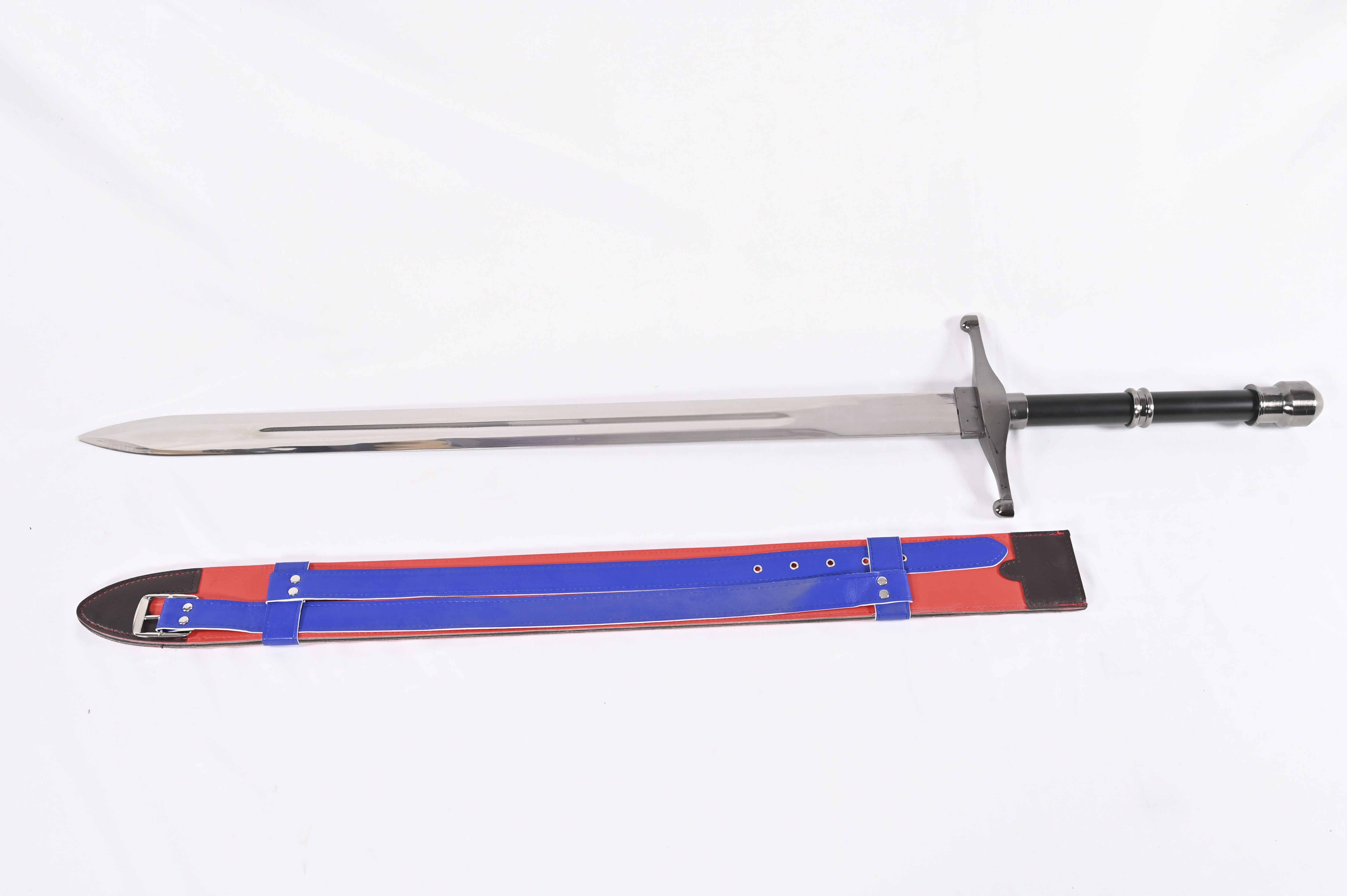 Brave Sword - guardamanos y pomo manchados