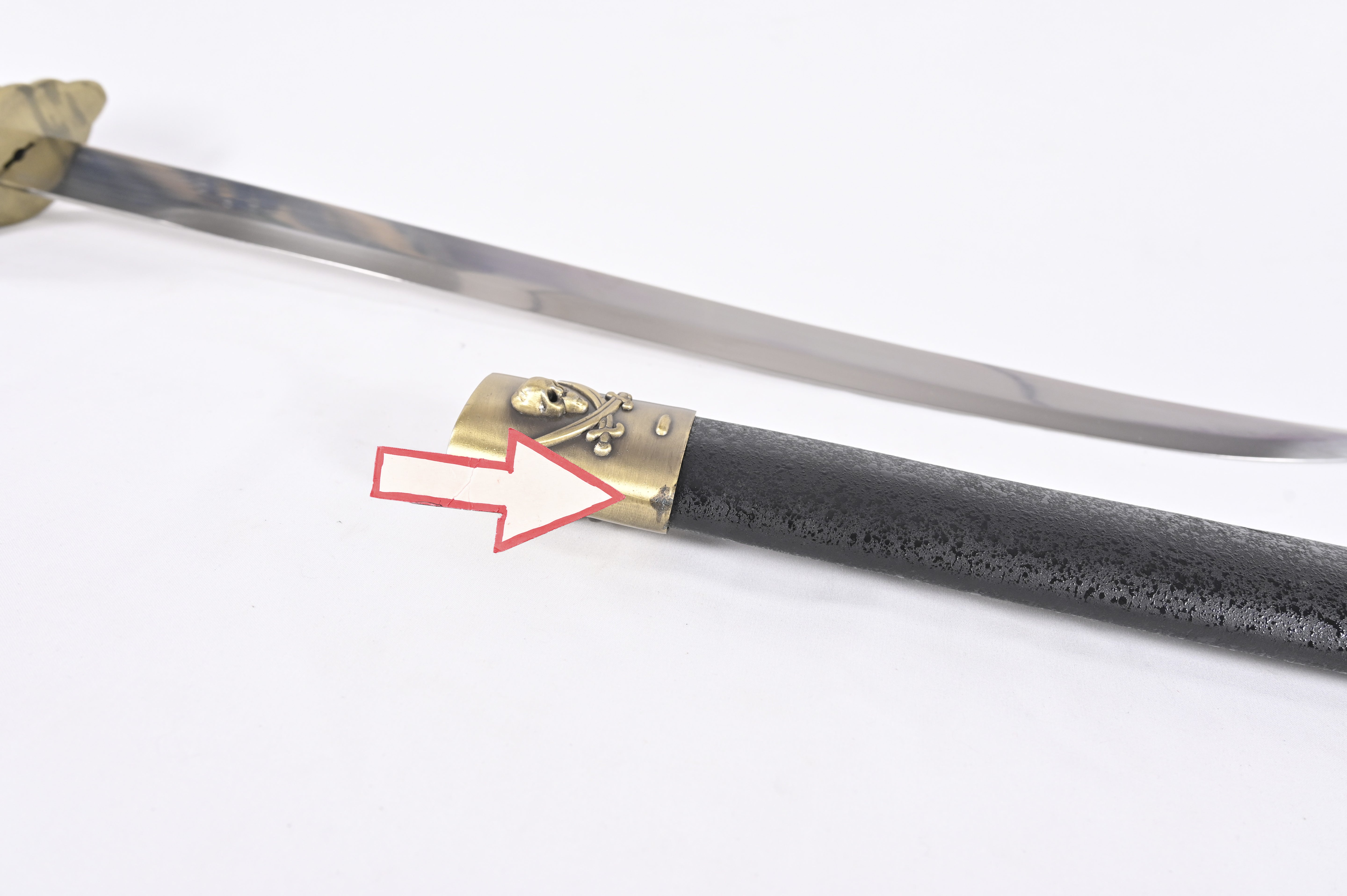 Maldición del Caribe - hoja y funda con óxido