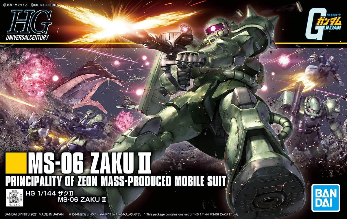 HGUC 1/144 MS-06 Zaku II Gundam
