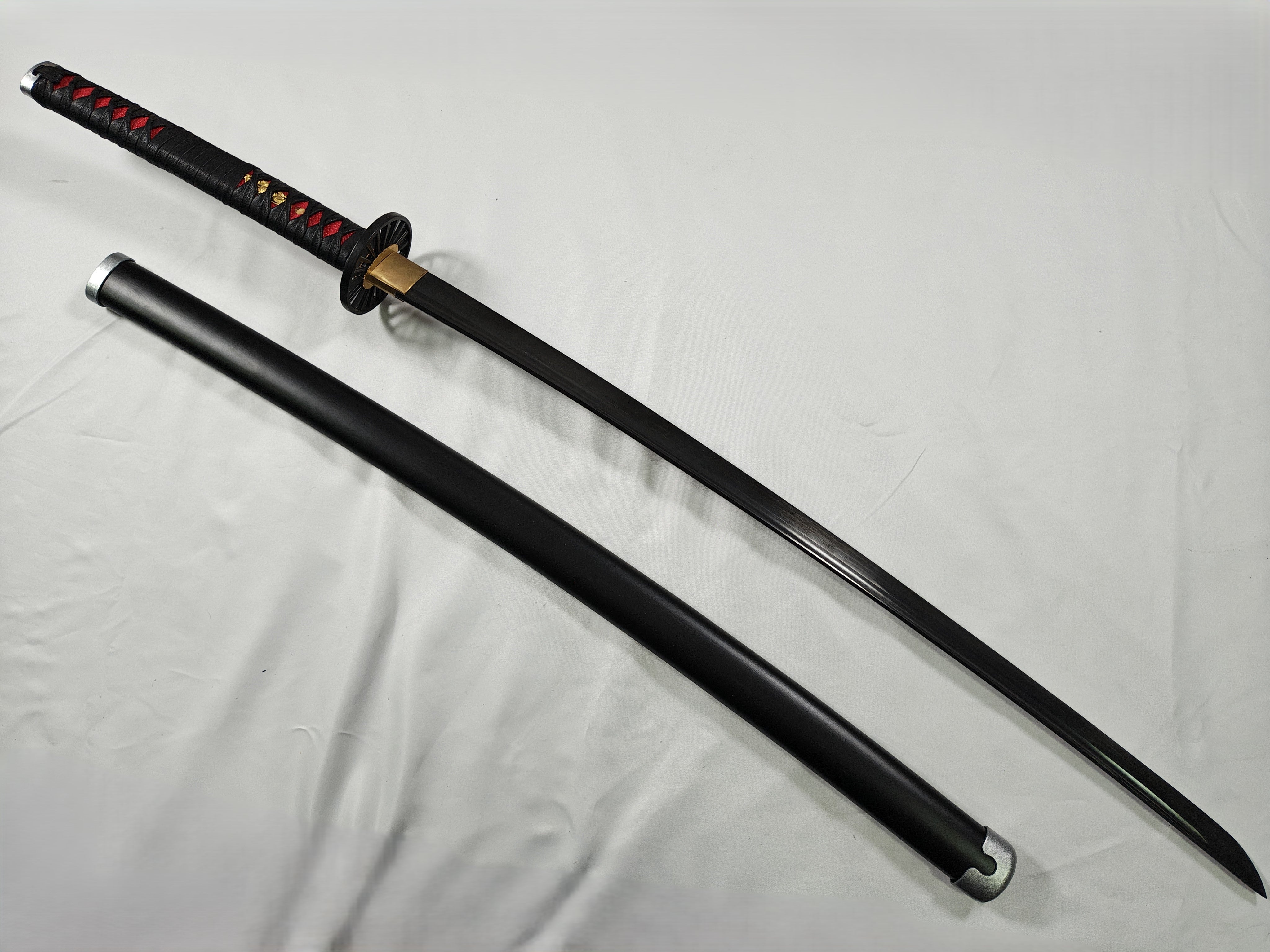 Sun Hanafuda - versión deluxe -pomo manchado - hoja rayada