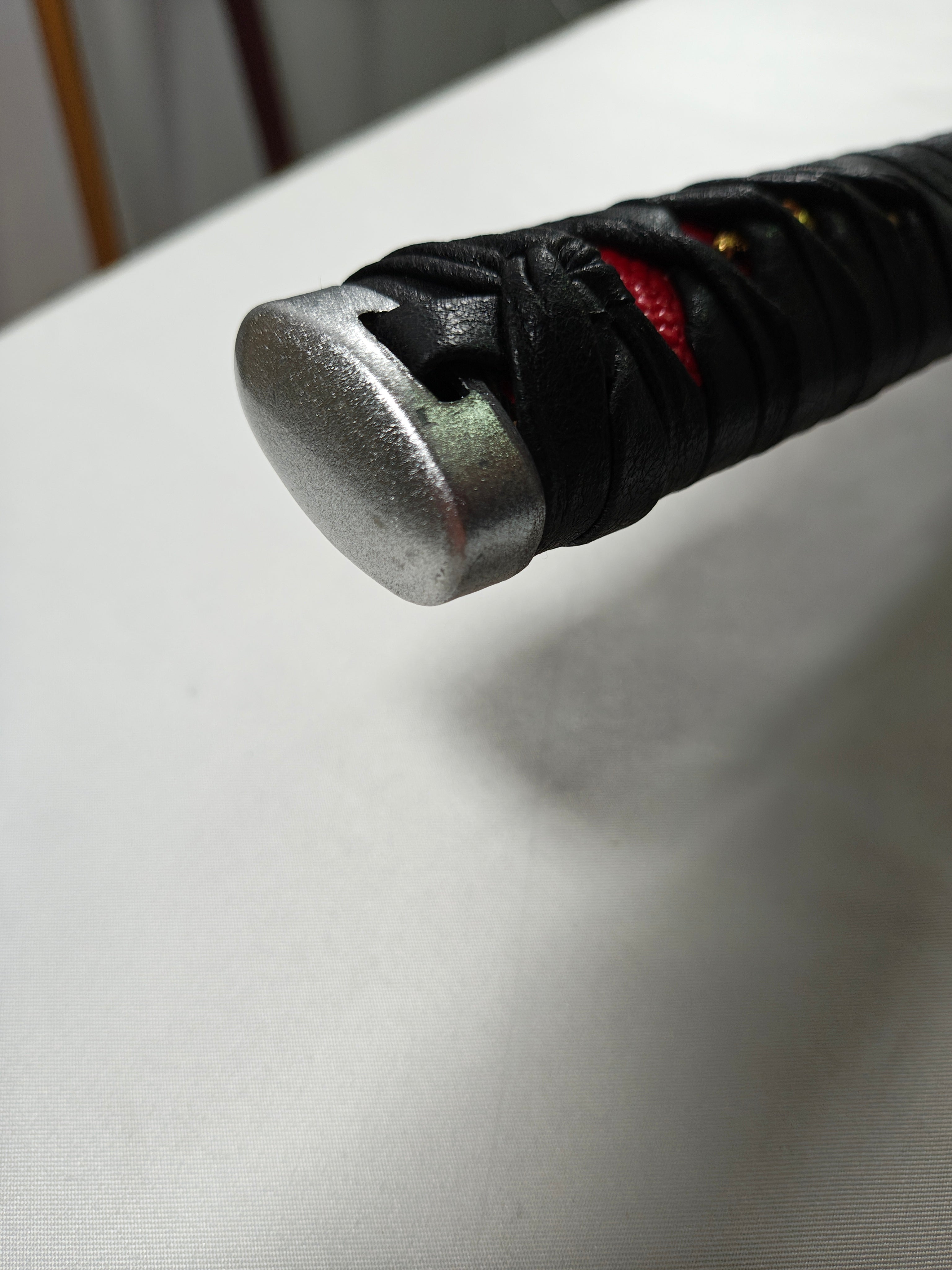 Sun Hanafuda - versión deluxe -pomo manchado - hoja rayada