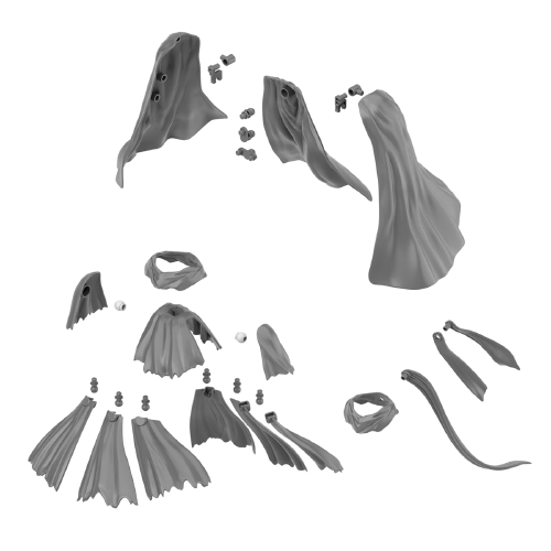 30MM 1/144 Option Parts Set 14 Multi Cloth Gundam