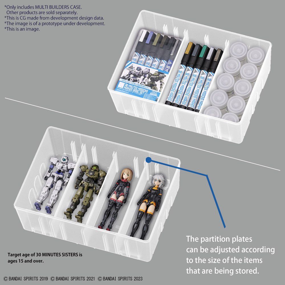 Caja organizadora Multi Builders Bandai