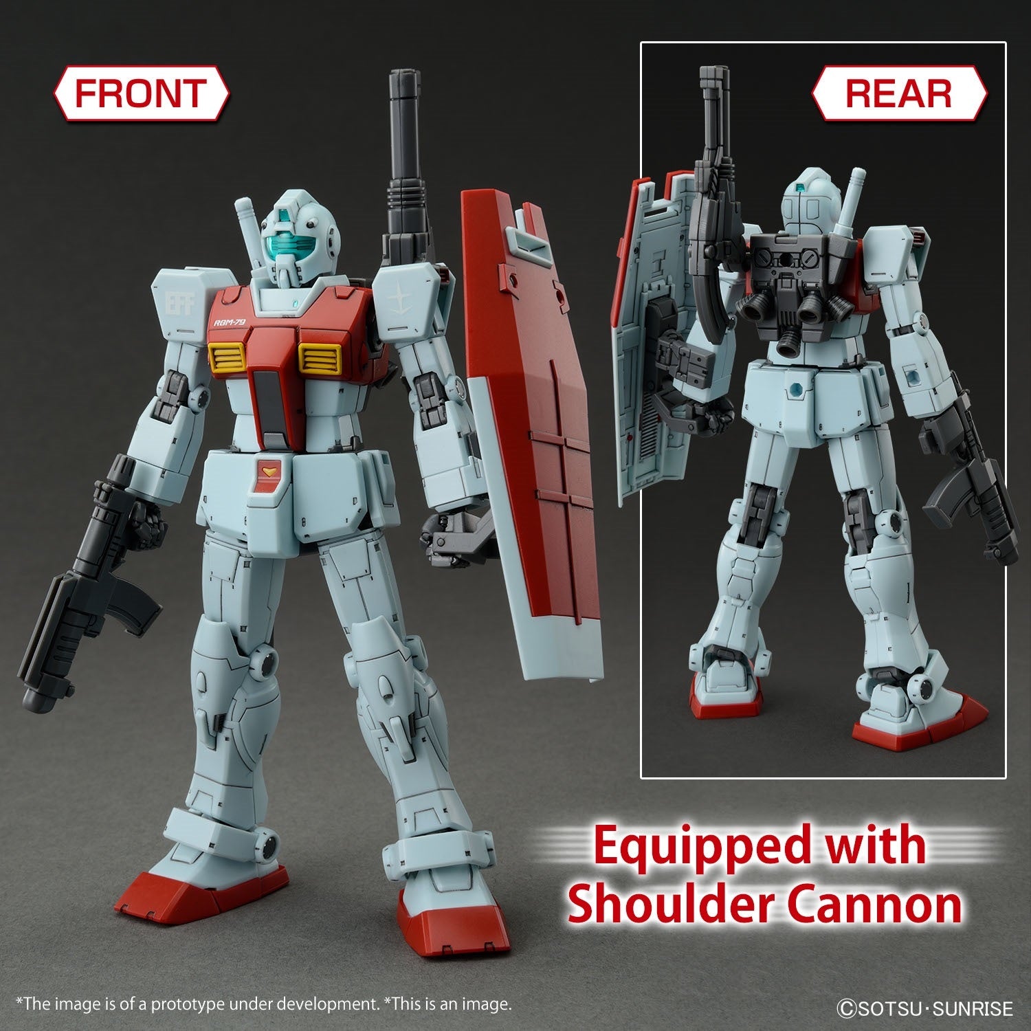 PREVENTA HG 1/144 GM (Shoulder Cannon / Missile Pod) Gundam