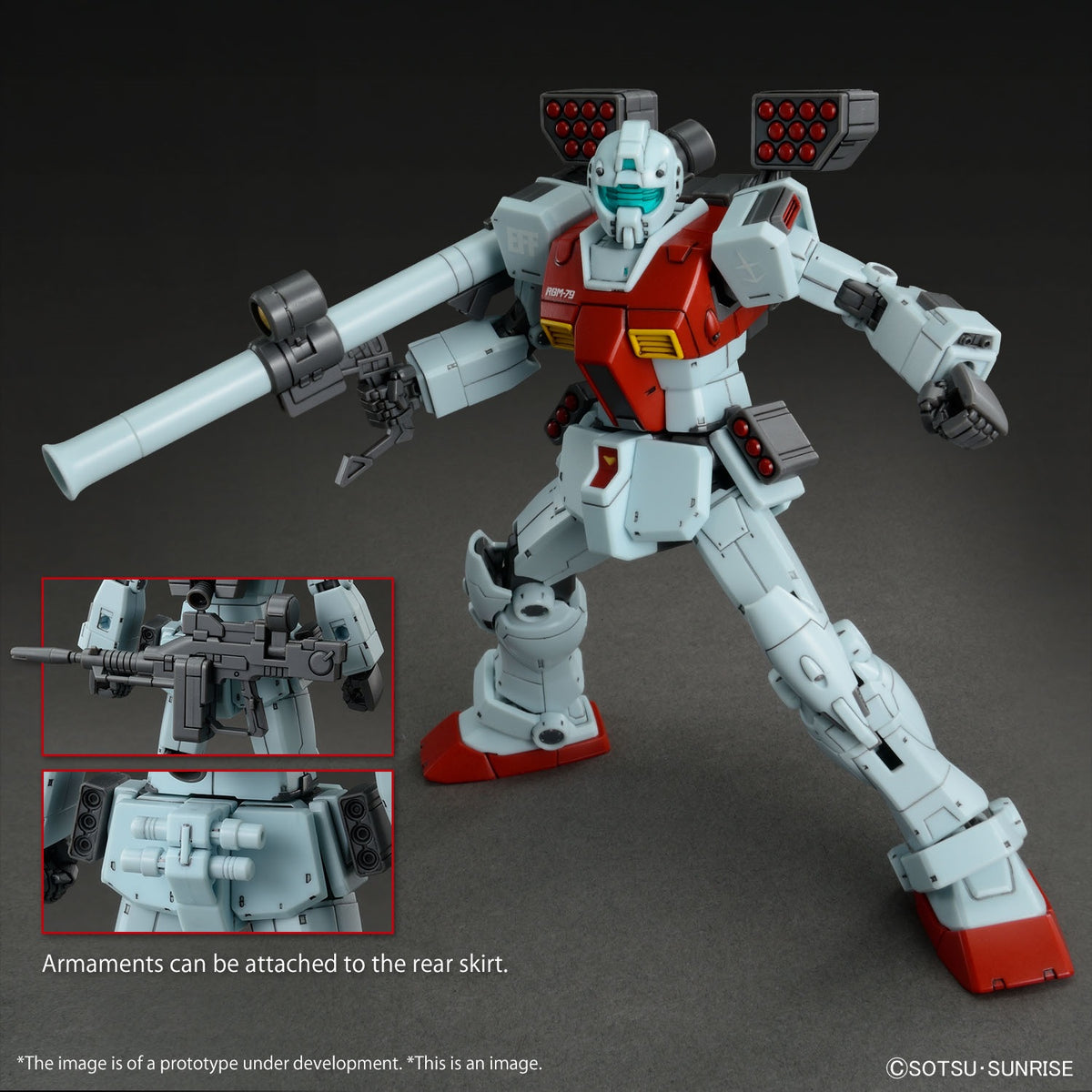 PREVENTA HG 1/144 GM (Shoulder Cannon / Missile Pod) Gundam