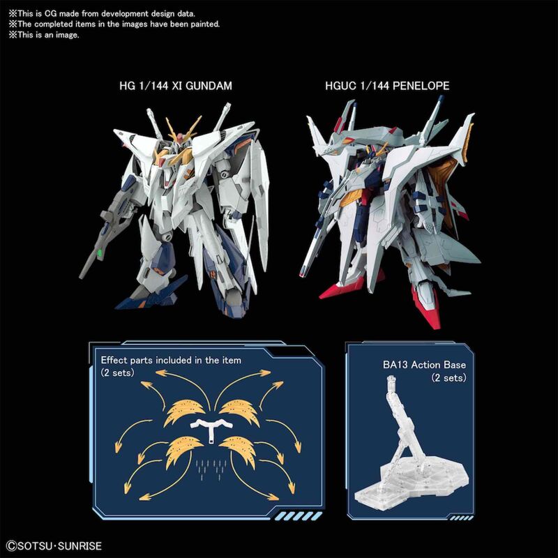 HGUC 1/144 Xi Gundam vs Penelope (Funnel Missile Effect) Gundam