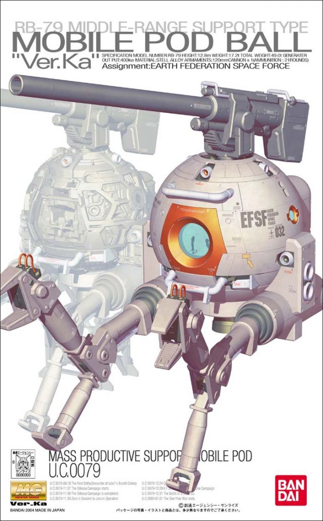 MG 1/100 RB-79 Ball Ver. Ka Gundam