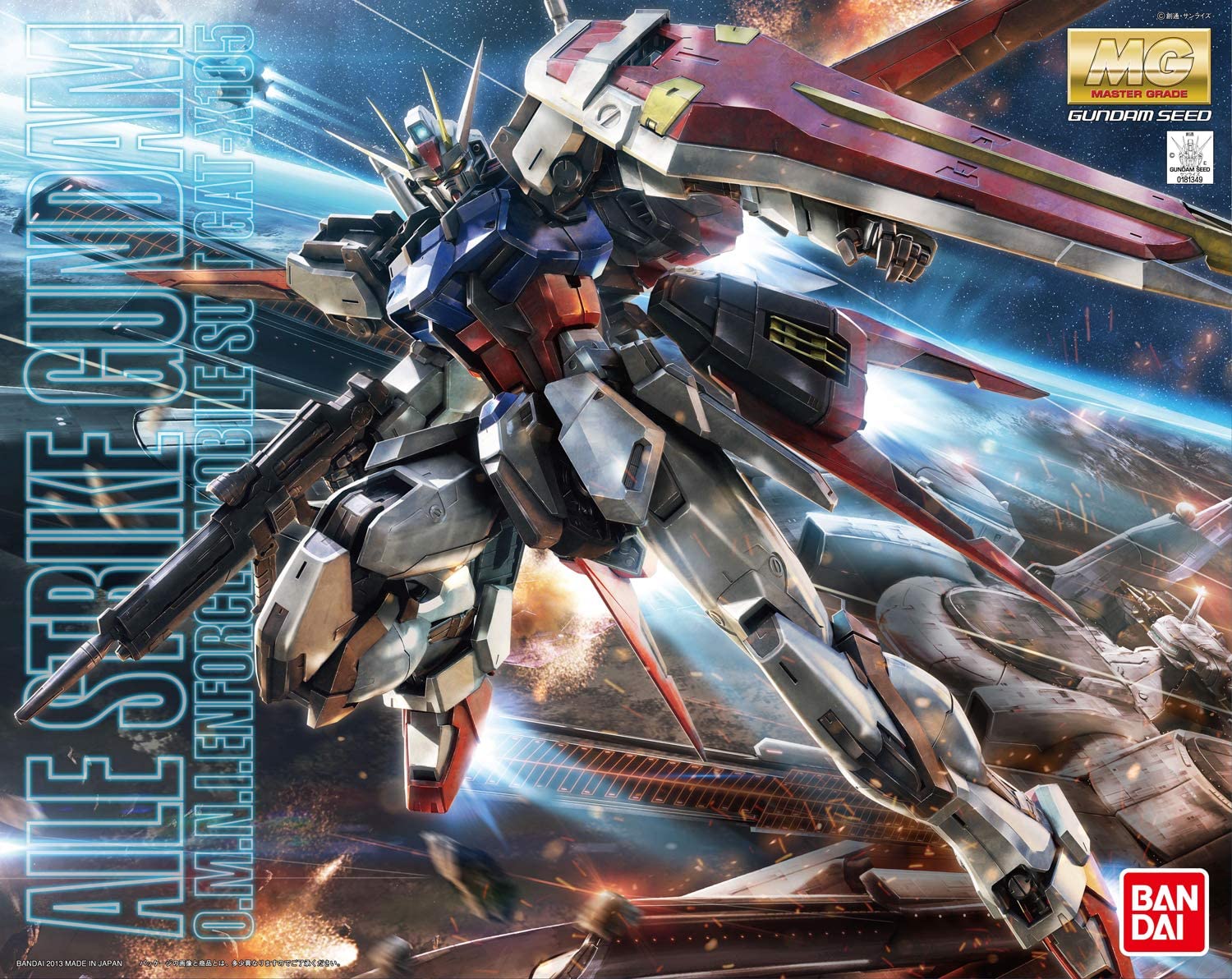 MG 1/100 O.M.N.I Enforcer Mobile Suit GAT-X105 Aile Strike Gundam Ver. RM