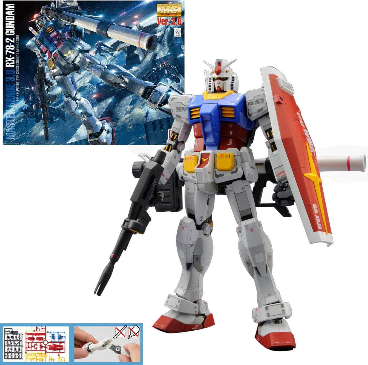 MG 1/100 RX-78-2 Gundam E.F.S.F Prototype Close-Combat Mobile Suit ver. 3.0