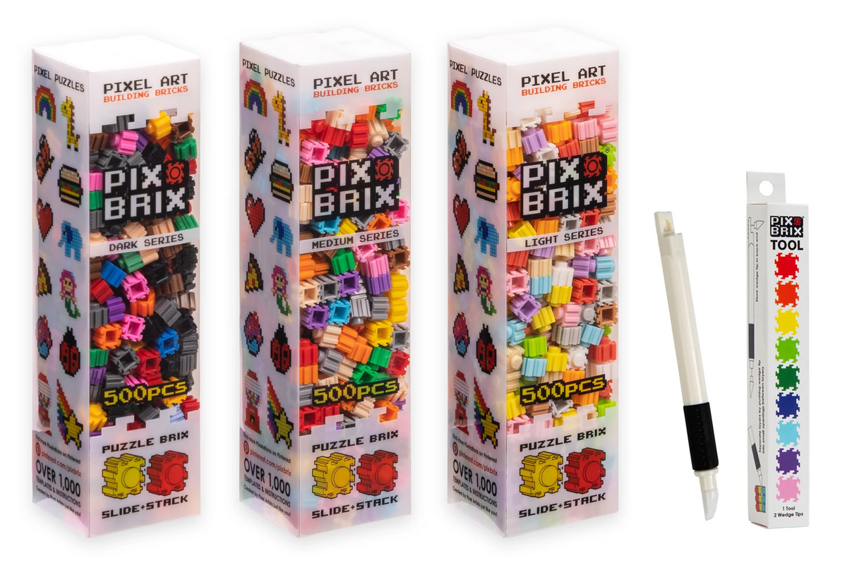 Pack inicial Mix de 1500 bloques + herramienta Pix Brix