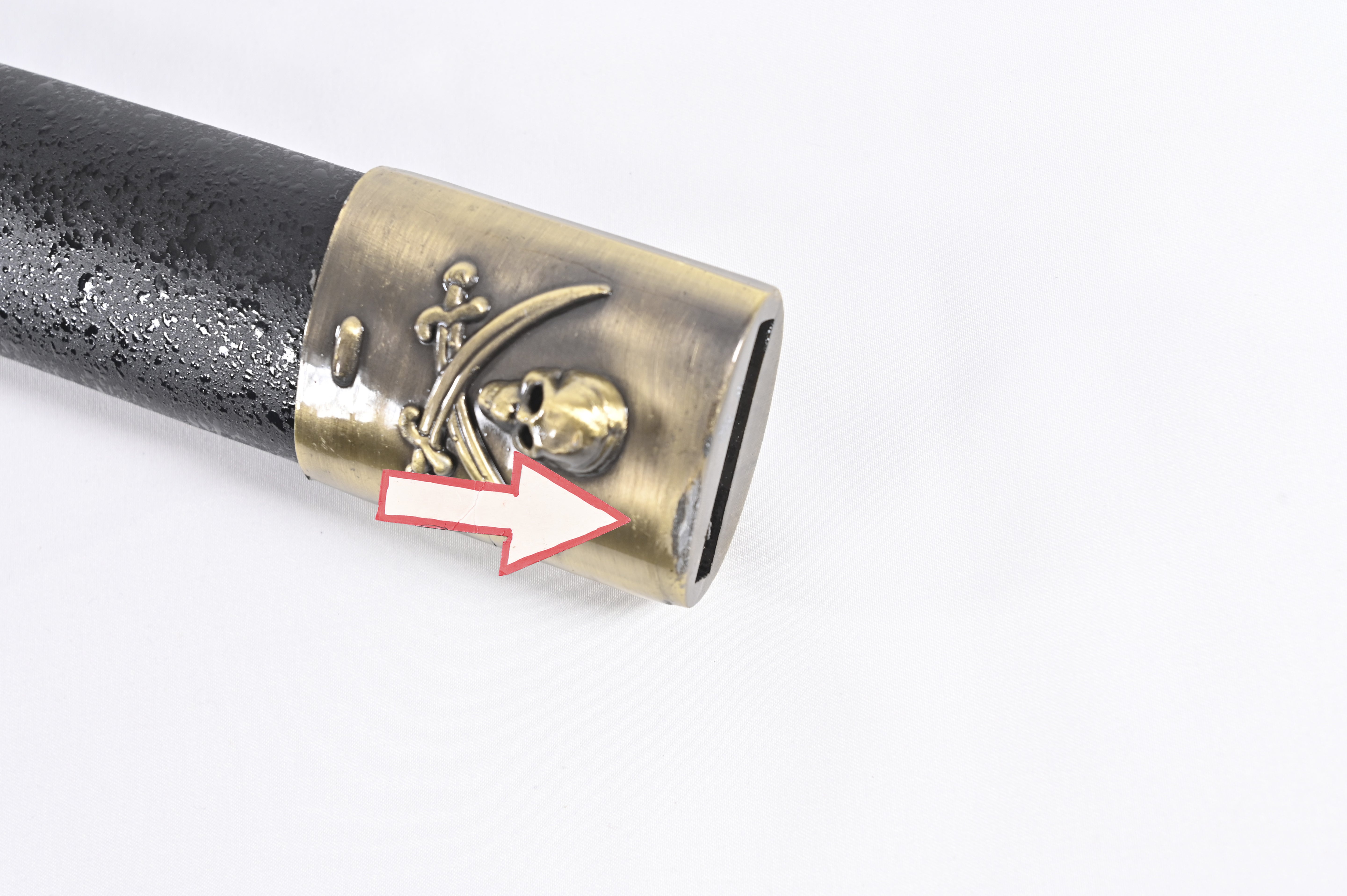 Maldición del Caribe - hoja y funda con óxido