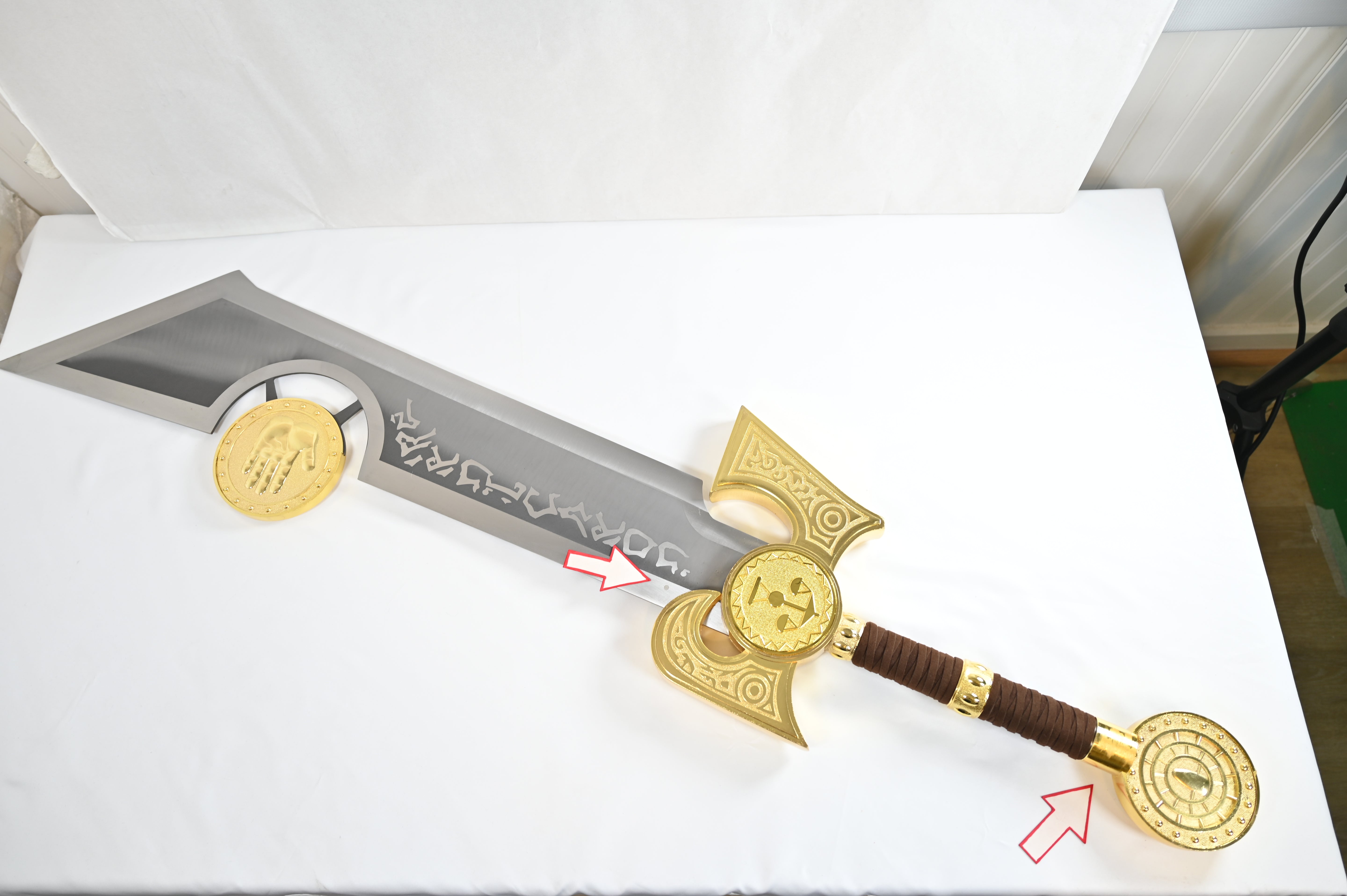 Ashbringer - guardamanos manchado y hoja manchada, sin soporte