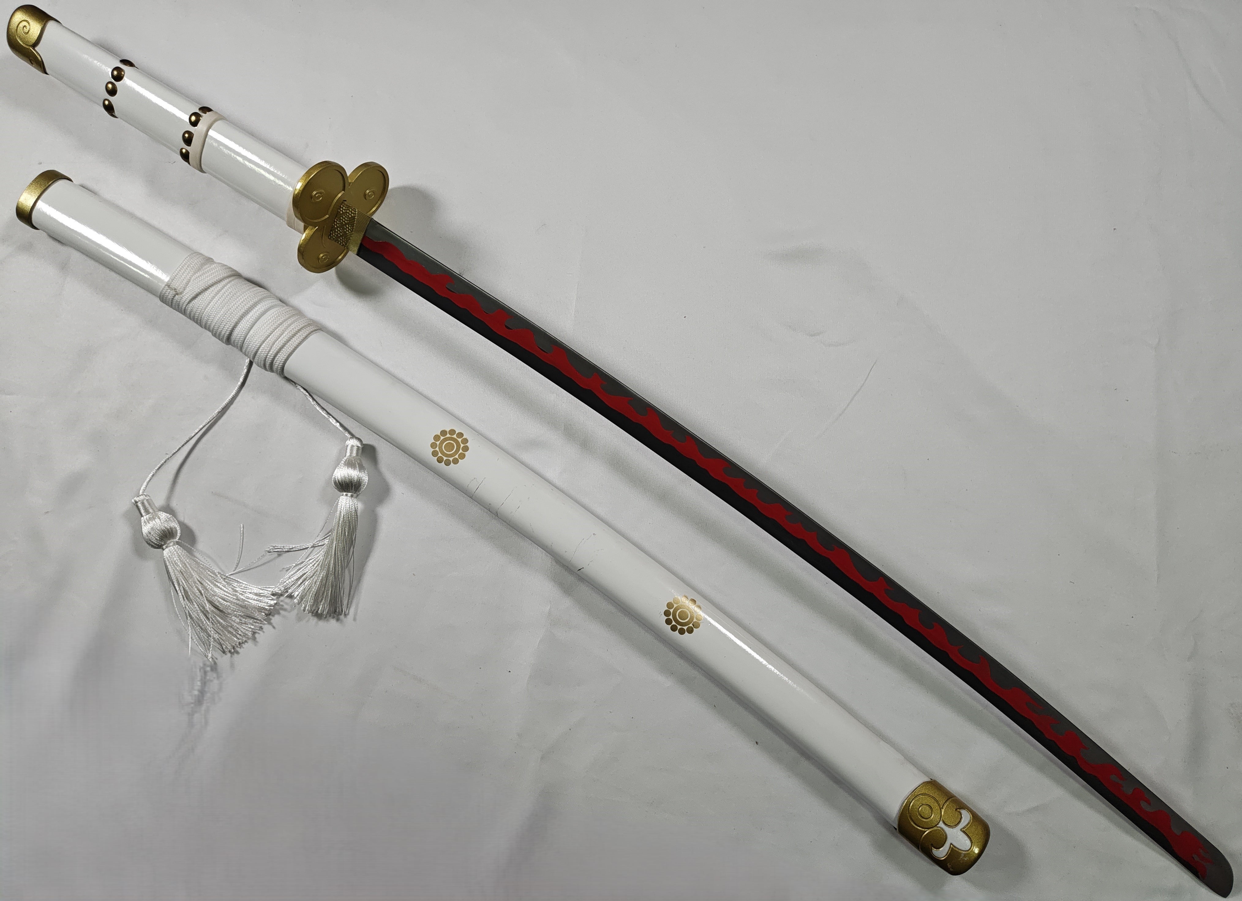 Ame no Habakiri - funda manchada, habaki rayado