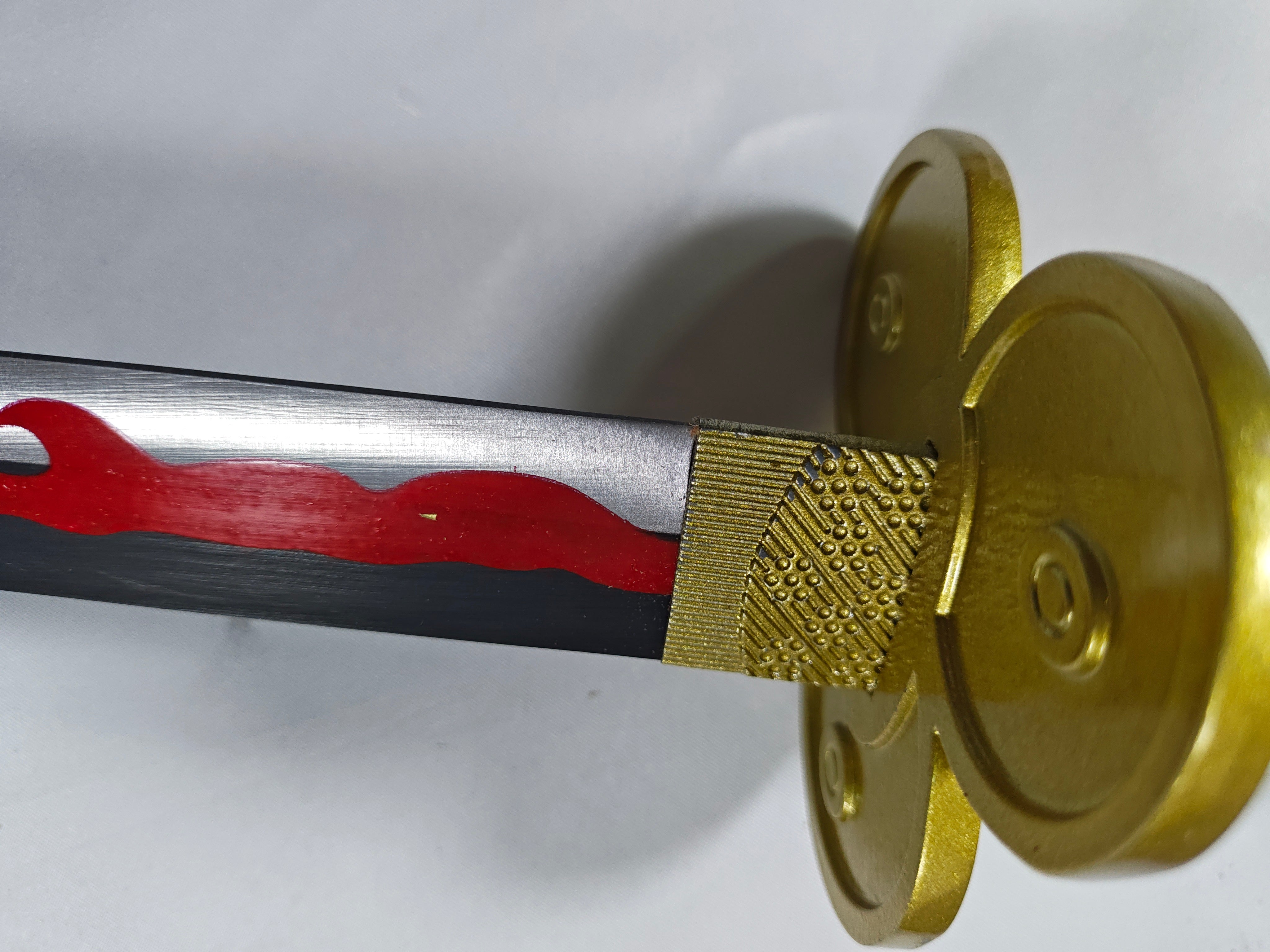 Ame no Habakiri - funda manchada, habaki rayado