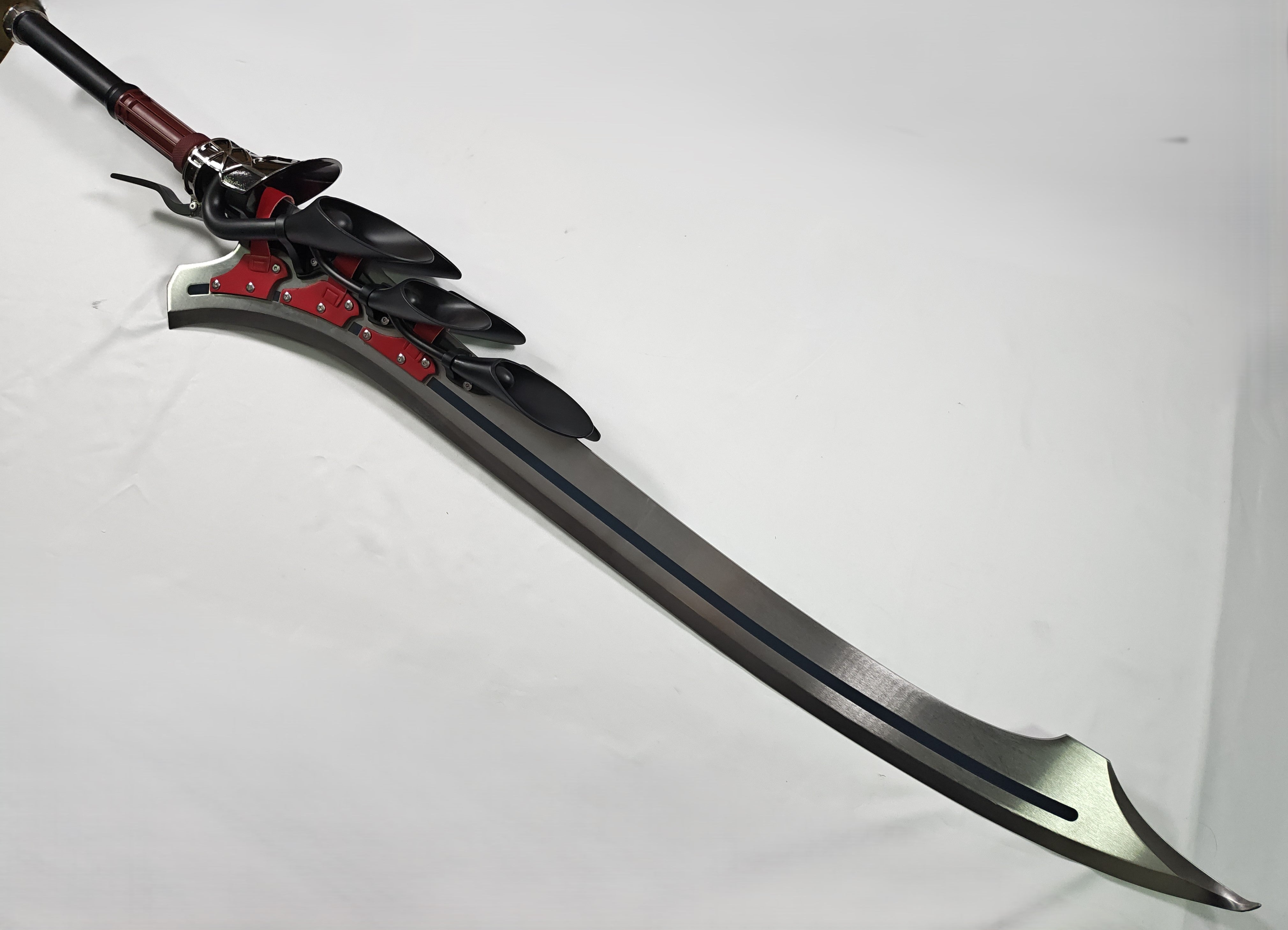 Red Queen v2 - hoja manchada, punta curvada