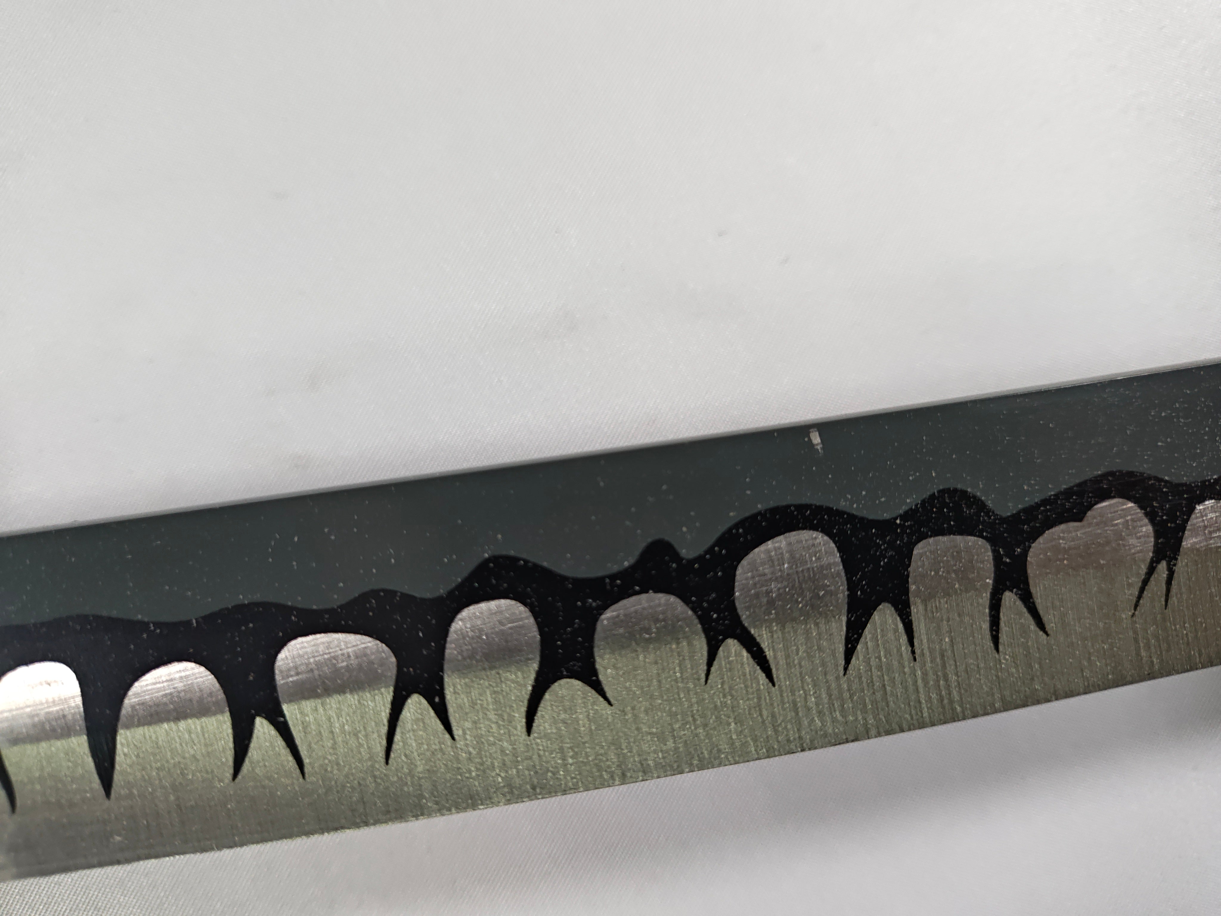 Yamato v2 - ornamenta rayada, pintura en hoja raspada