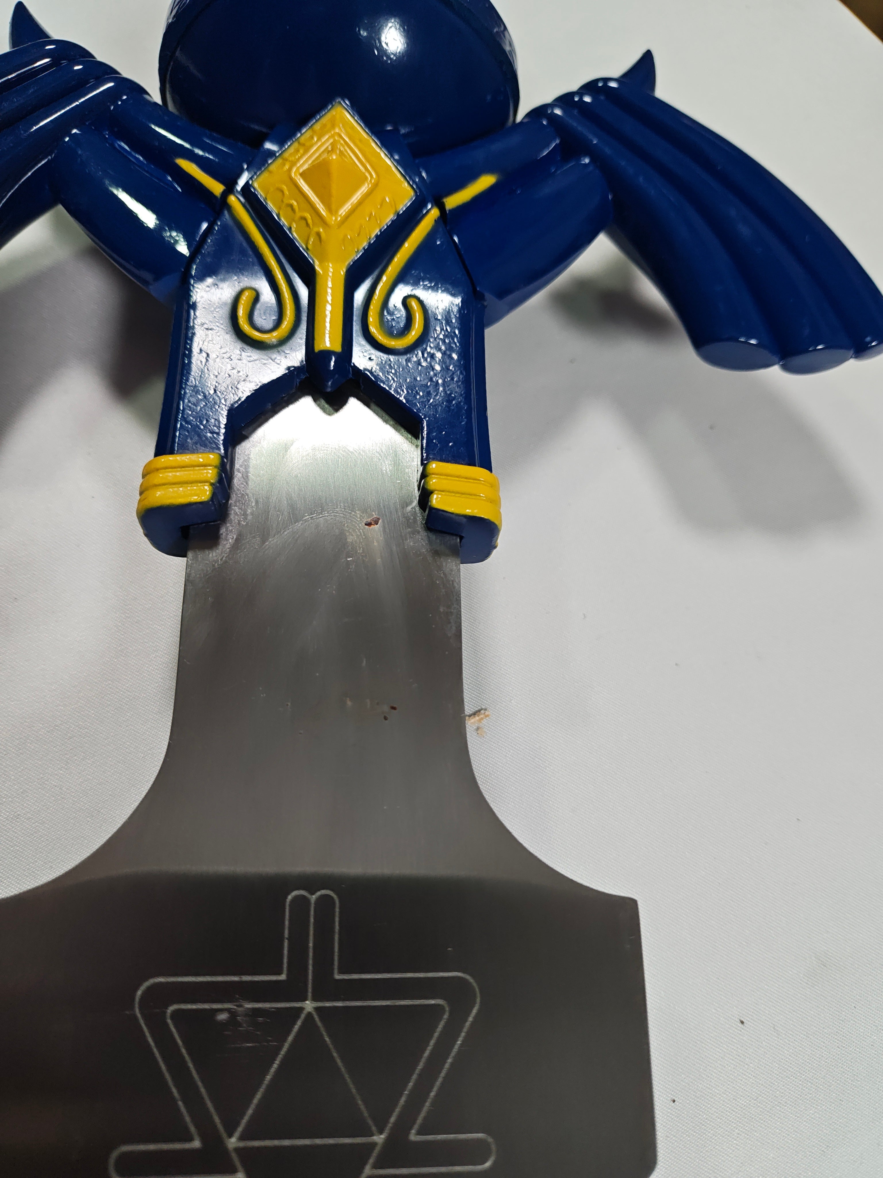 Elite Master Sword - hoja con mancha de óxido