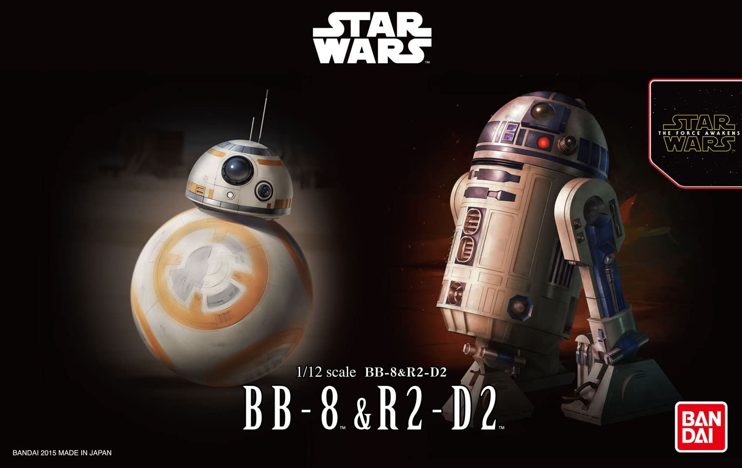 Model kit 1/12 BB-8 & R2-D2 Star Wars