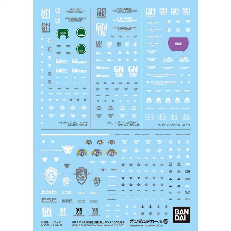 Decals Gundam Bandai Hobby