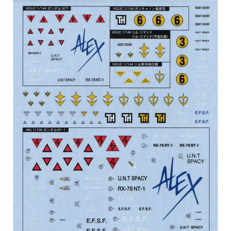 Decals Gundam Bandai Hobby