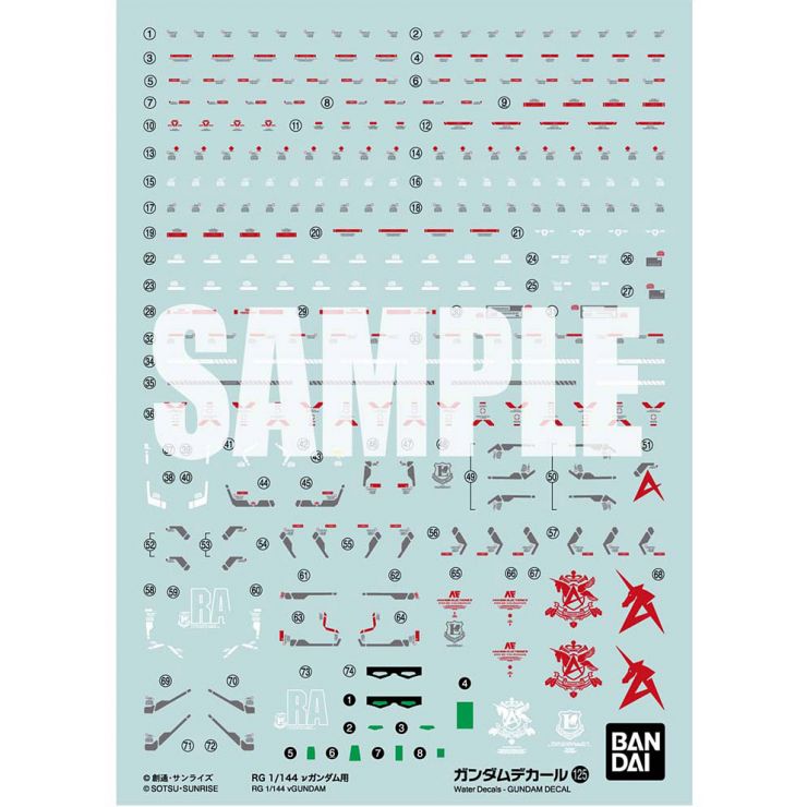 Decals Gundam Bandai Hobby